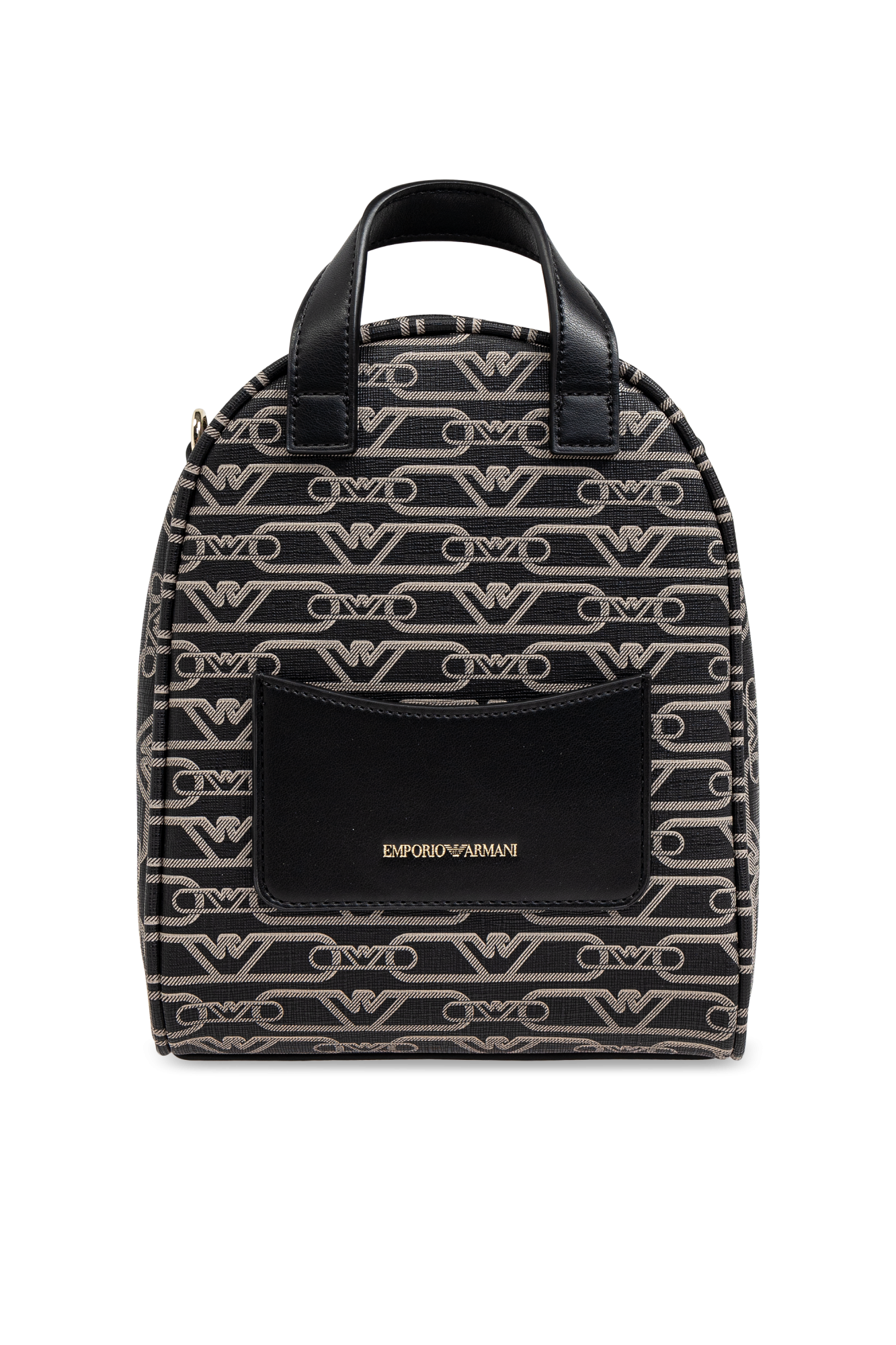 Black Backpack with monogram Emporio Armani Vitkac Canada